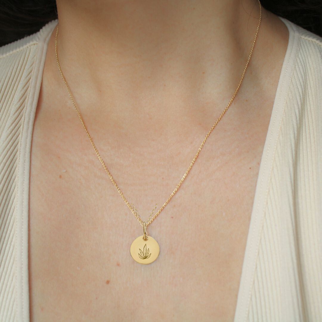 Agave Disc Necklace