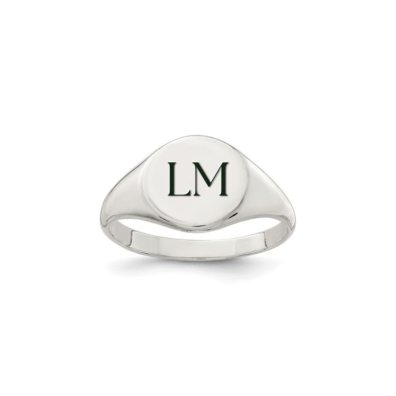 Round Signet Ring