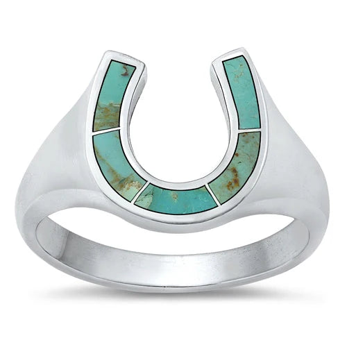 Turquoise Horseshoe Ring