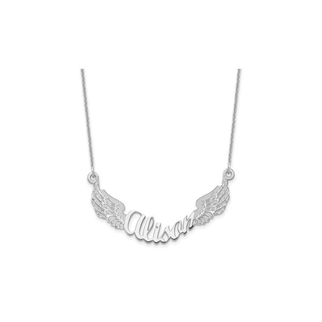 Angel Wing Name Necklace - Elisha Marie Jewelry