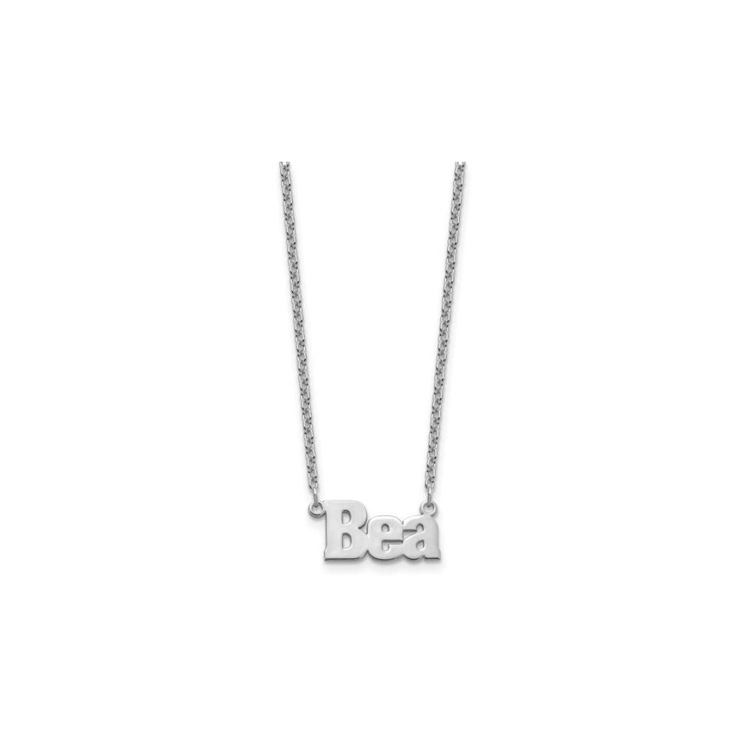 Block Name Necklace - Elisha Marie Jewelry