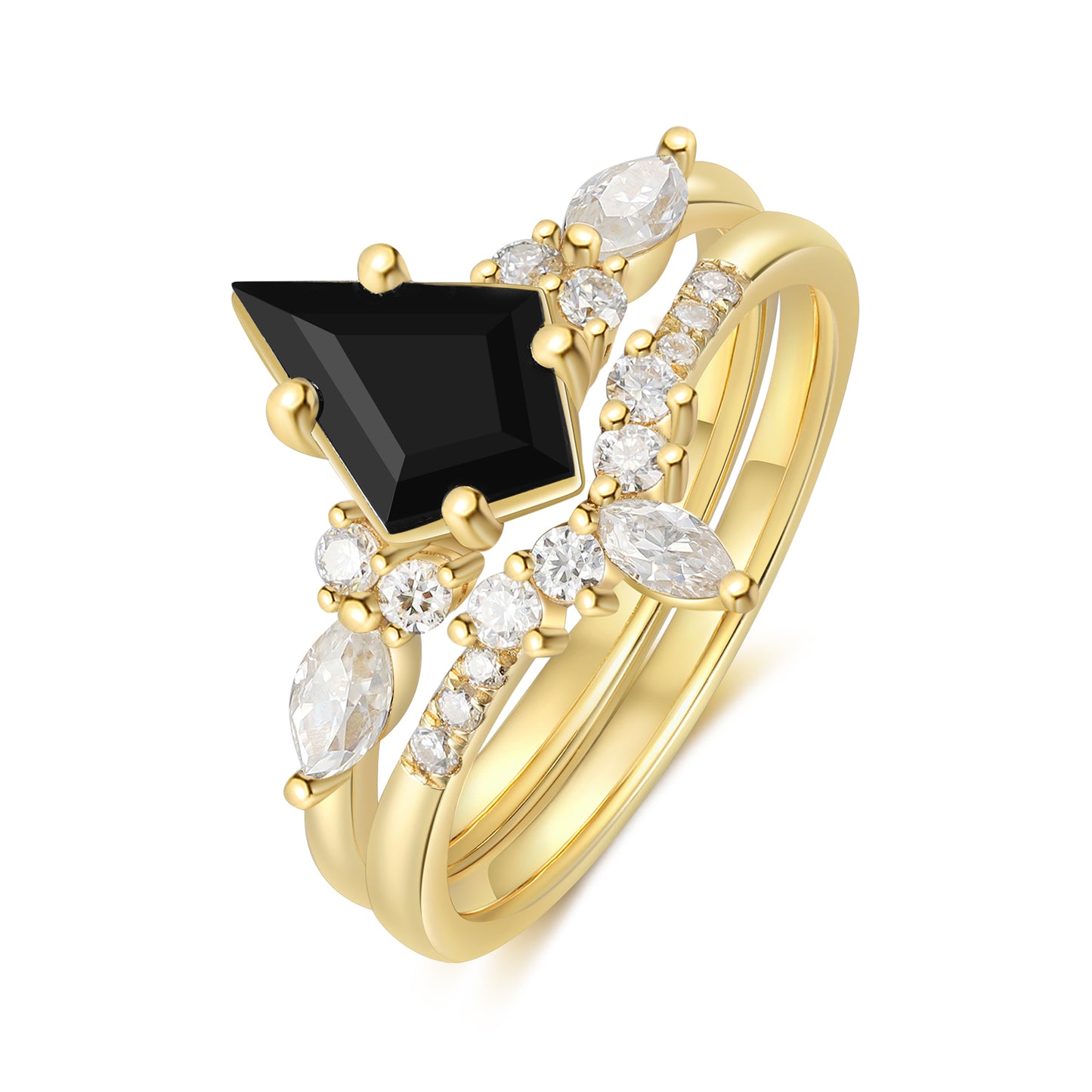 Black Onyx Engagement Ring