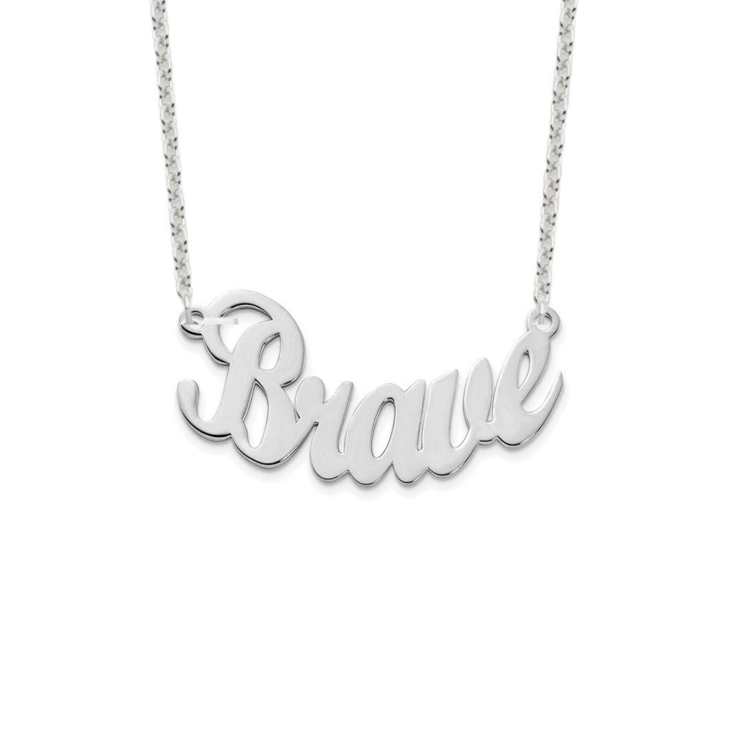 Curved Name Necklace - Elisha Marie Jewelry