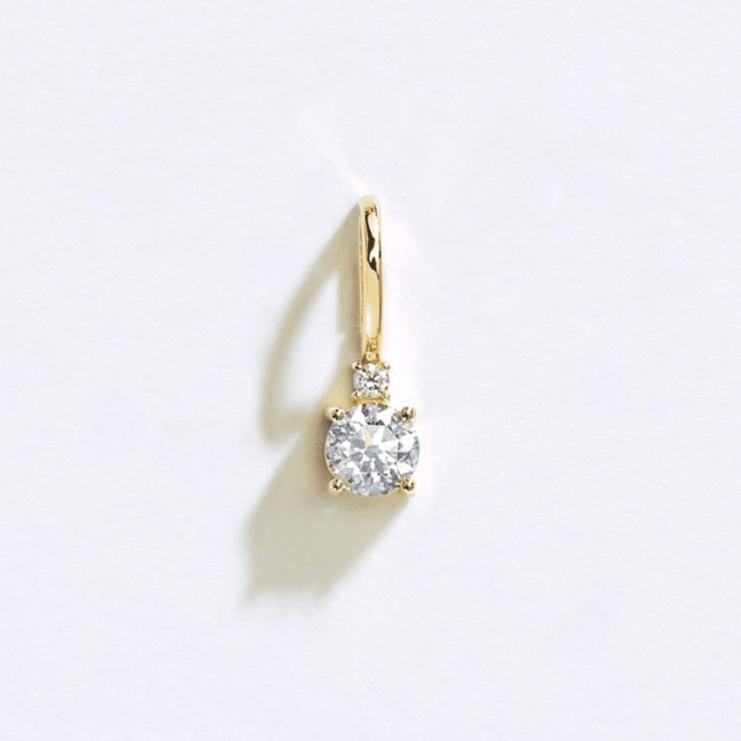 Diamond Birthstone Solitaire Charm - Elisha Marie Jewelry
