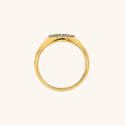 Diamond Signet Ring - Elisha Marie Jewelry