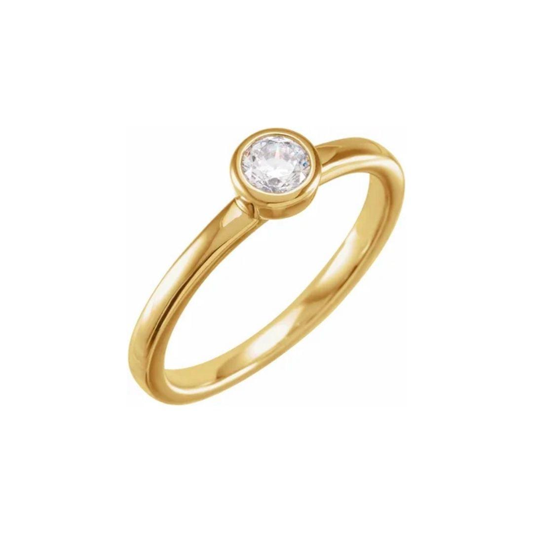 Diamond Stackable Ring - Elisha Marie Jewelry