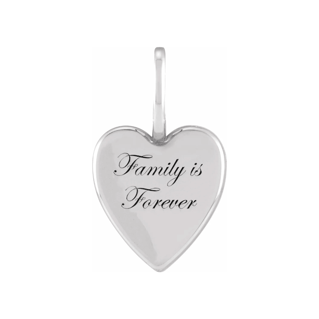Family Heart Pendant - Elisha Marie Jewelry