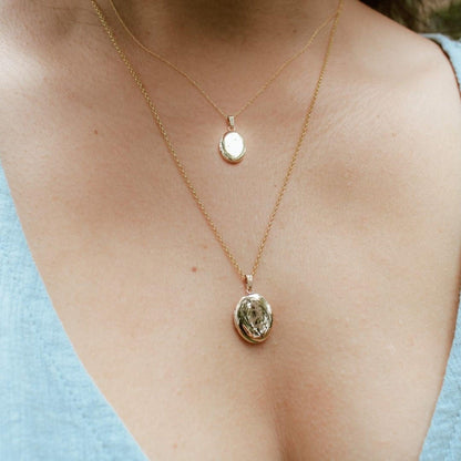 Floral Moon Locket - Elisha Marie Jewelry