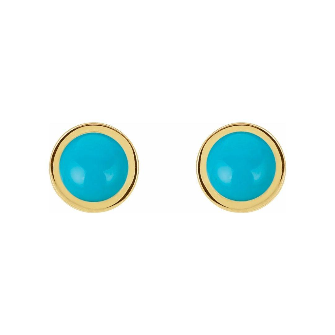 Gemstone Press Fit Back Stud Earring - Elisha Marie Jewelry