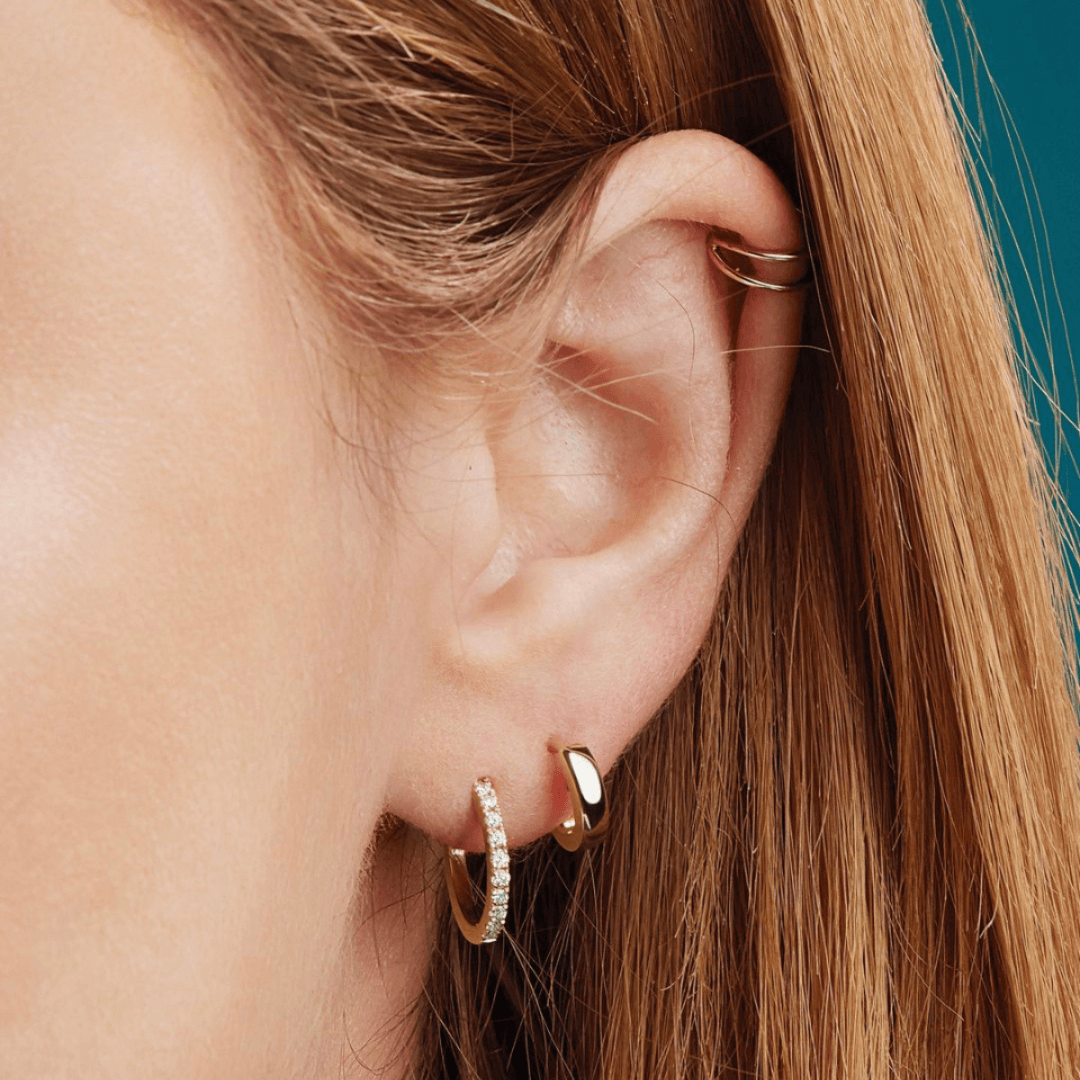 Hinged Mini Huggie Earrings - Elisha Marie Jewelry