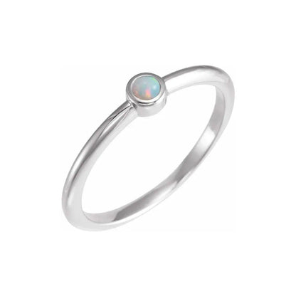 Opal Stackable Ring - Elisha Marie Jewelry