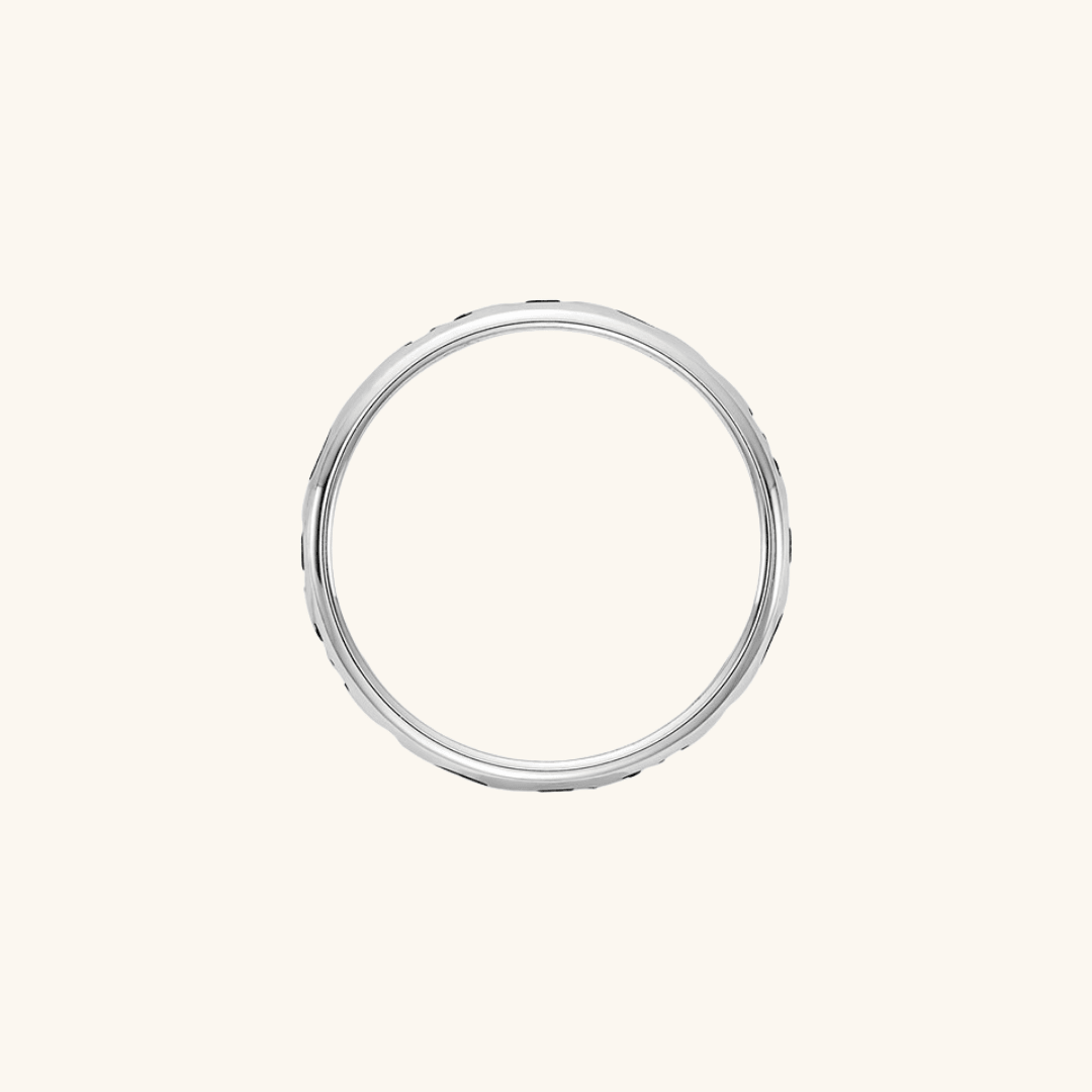 Silver Stackable Initial Ring - Elisha Marie Jewelry