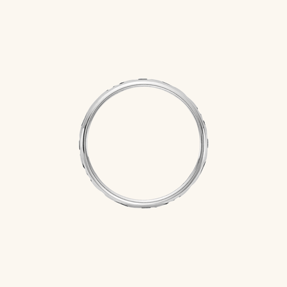 Silver Stackable Initial Ring - Elisha Marie Jewelry