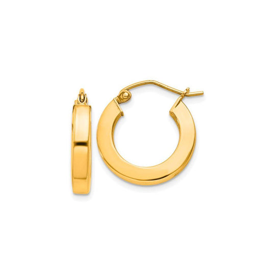 Square Tube Hoop Earrings - Elisha Marie Jewelry