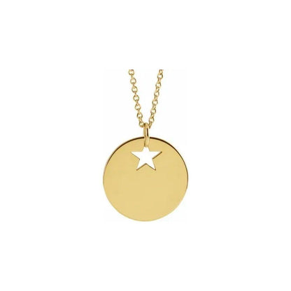 Star Disc Necklace - Elisha Marie Jewelry