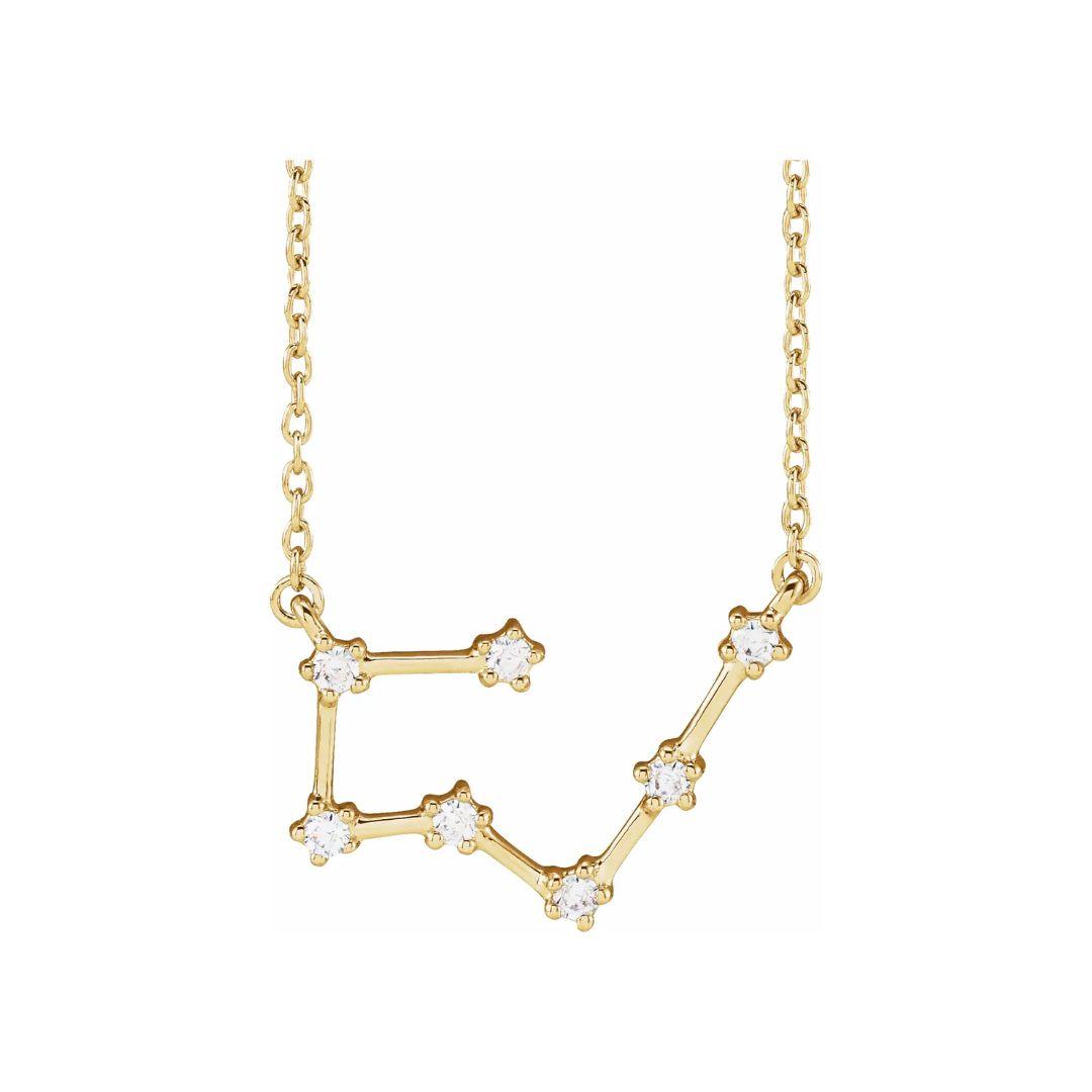 Zodiac Diamond Necklace - Elisha Marie Jewelry