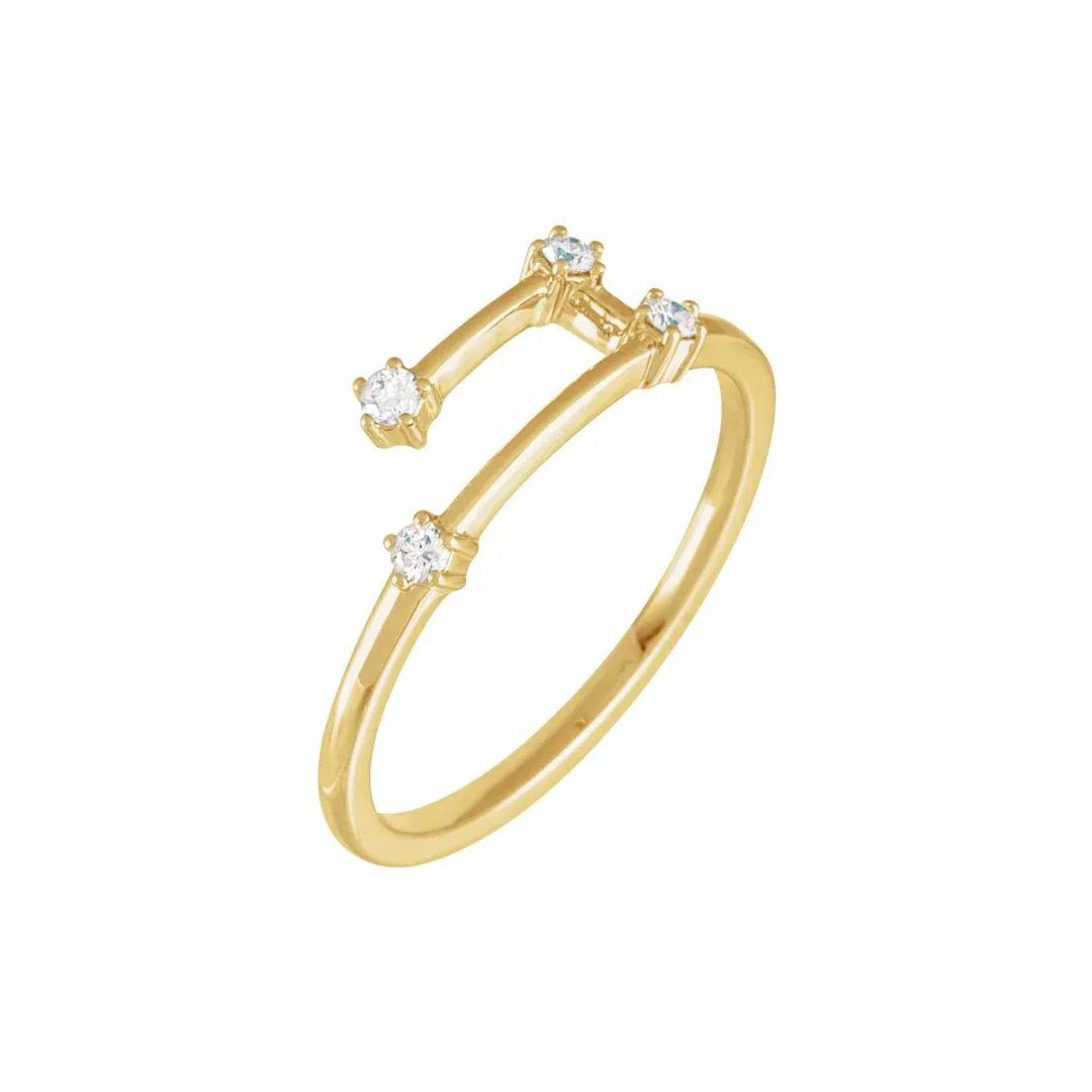 Zodiac Diamond Ring - Elisha Marie Jewelry