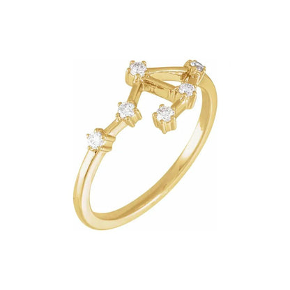 Zodiac Diamond Ring - Elisha Marie Jewelry