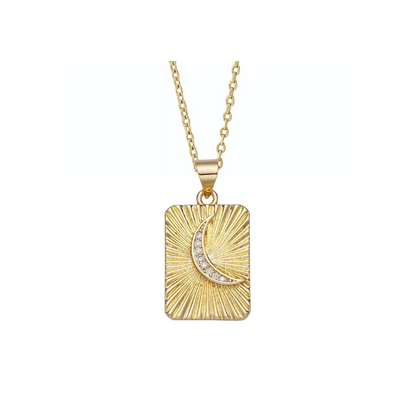 CZ Moon Necklace