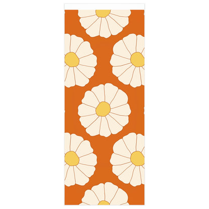Retro Daisy Pattern Wrapping Paper
