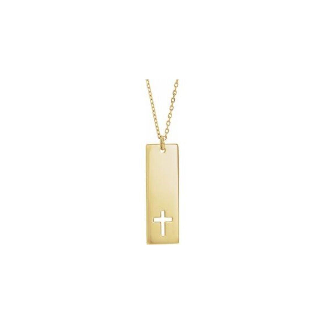 Cross Bar Pendant - Elisha Marie Jewelry