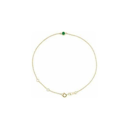 Emerald Chain Bracelet - Elisha Marie Jewelry