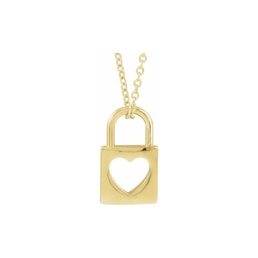 Heart Lock Charm - Elisha Marie Jewelry