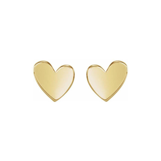 Heart Stud Earrings - Elisha Marie Jewelry