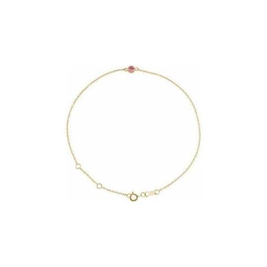 Pink Tourmaline Chain Bracelet - Elisha Marie Jewelry