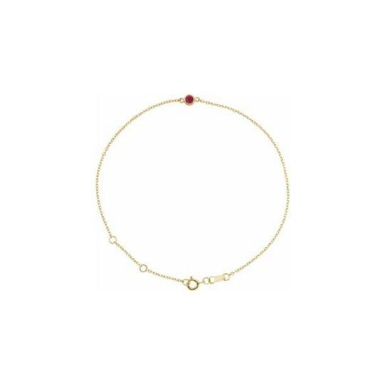 Ruby Chain Bracelet - Elisha Marie Jewelry