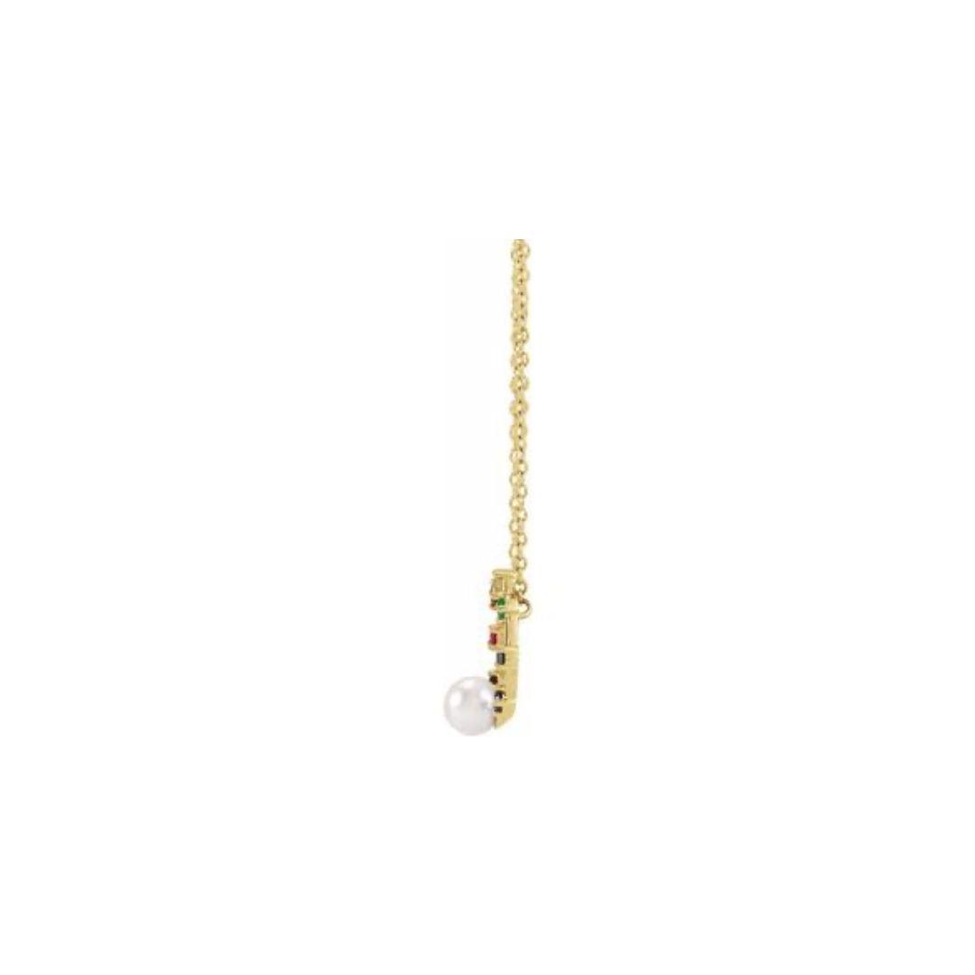 Seed Pearl Circle Necklace - Elisha Marie Jewelry