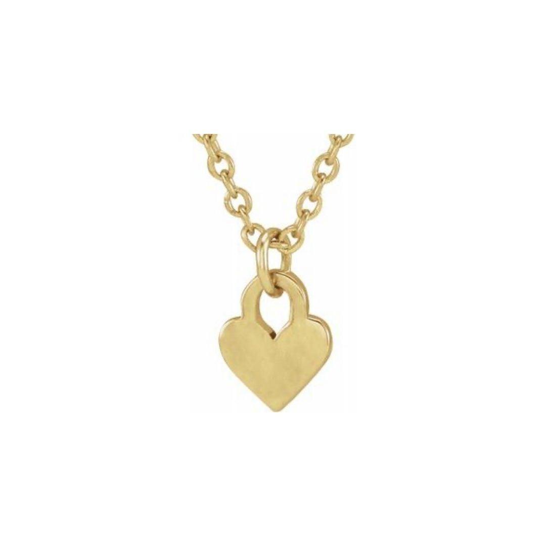 Tiny Heart Necklace - Elisha Marie Jewelry