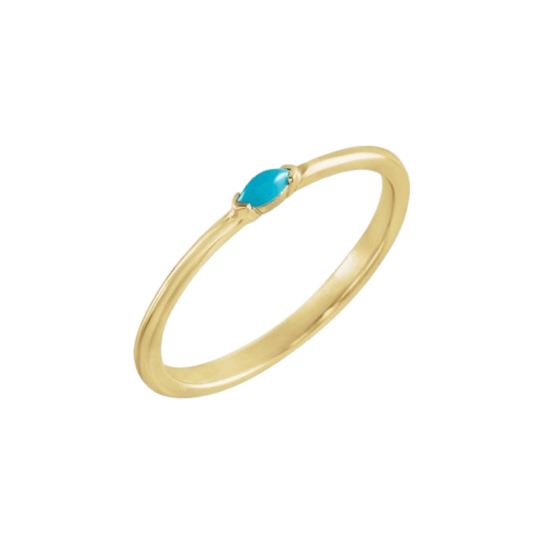 Turquoise Stackable Ring - Elisha Marie Jewelry