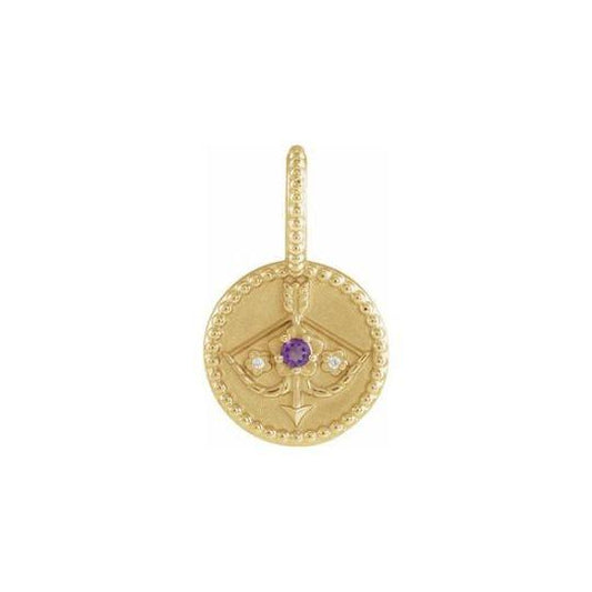 Zodiac Diamond Charm - Elisha Marie Jewelry